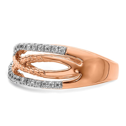 14K Rose Gold Diamond Ring