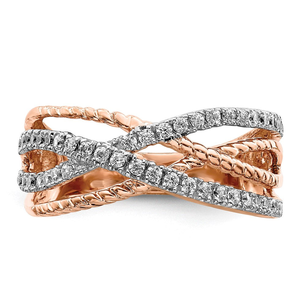 14K Rose Gold Diamond Ring