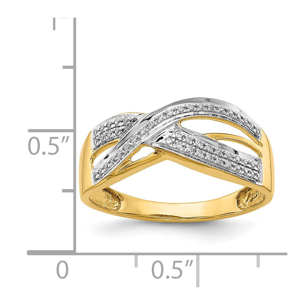 14K Yellow Gold Diamond Ring