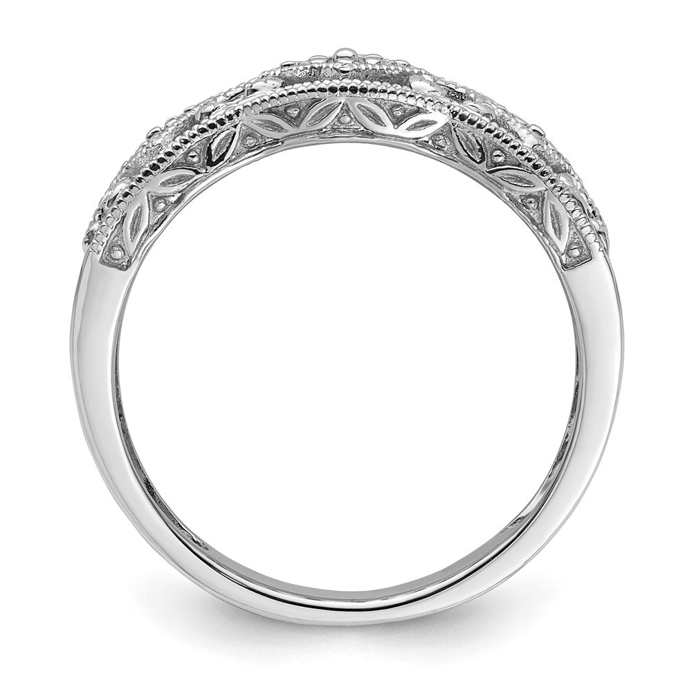14K White Gold Diamond Vintage Ring
