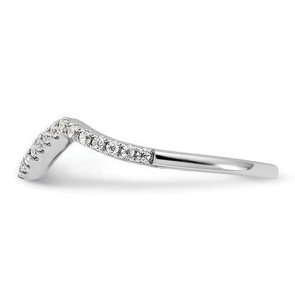 10K White Gold Lab Grown Diamond VS/SI+ G+ Wedding Band Ring