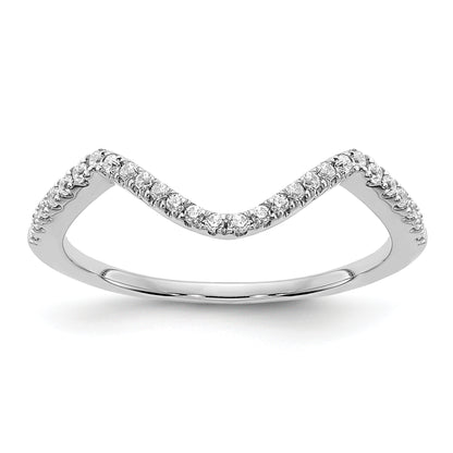10K White Gold Lab Grown Diamond VS/SI+ G+ Wedding Band Ring