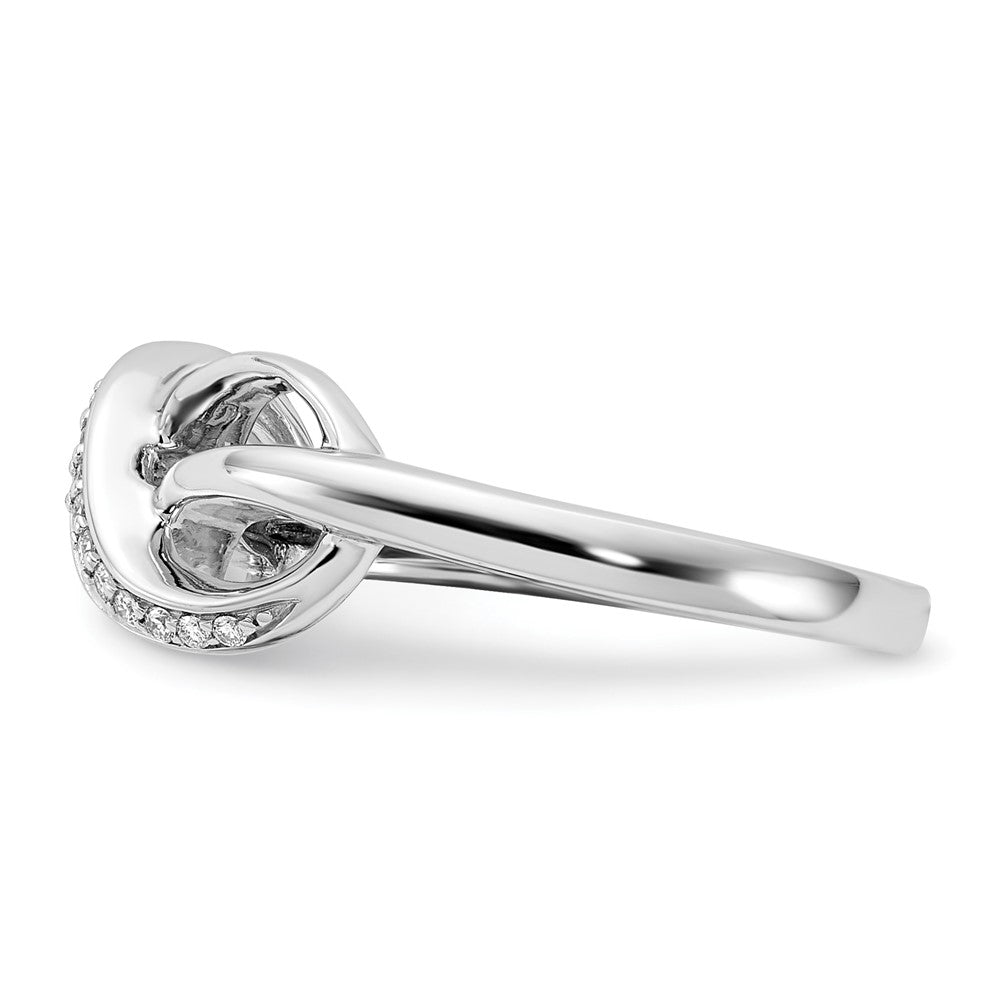 14K White Gold Diamond Infinity Ring
