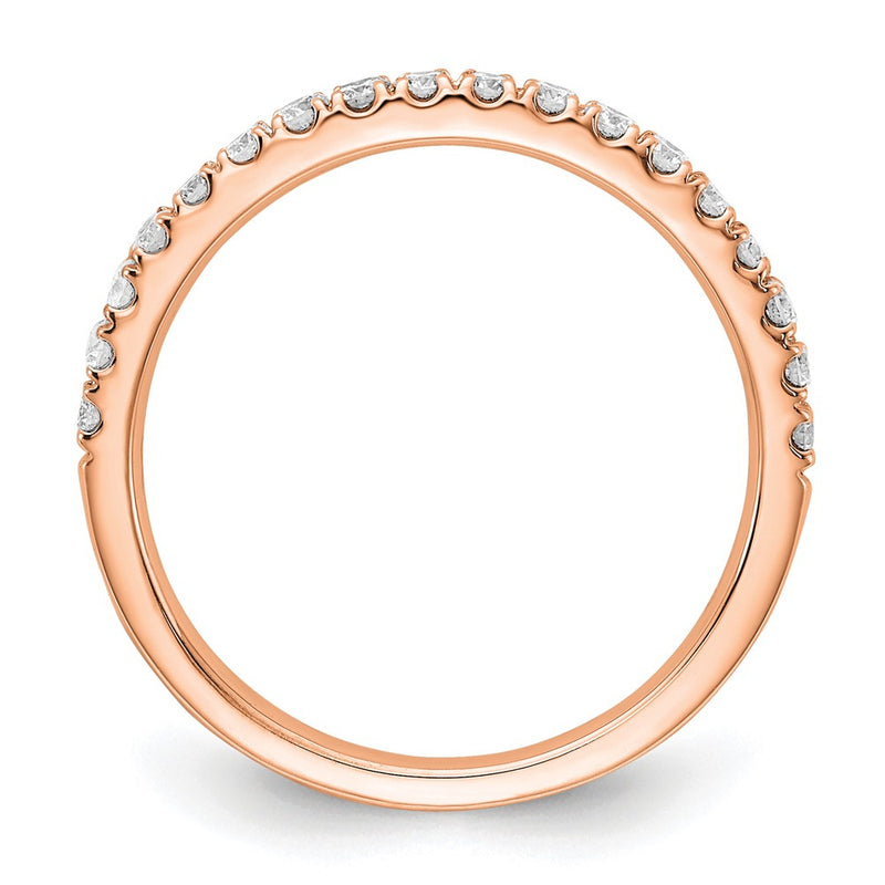14K Rose Gold 1/3 carat Lab Grown Diamond VS/SI+ G+ Complete Wedding Band Ring