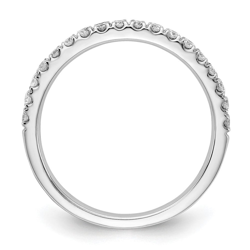 14K White Gold 1/3 carat Lab Grown Diamond VS/SI+ G+ Complete Wedding Band Ring