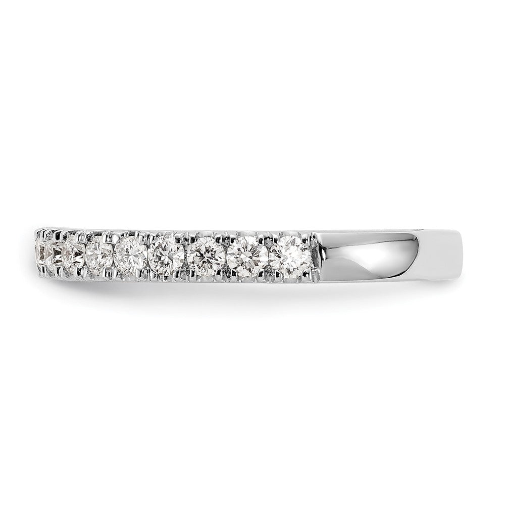 14K White Gold 1/2 carat Lab Grown Diamond VS/SI+ G+ Complete Wedding Band Ring