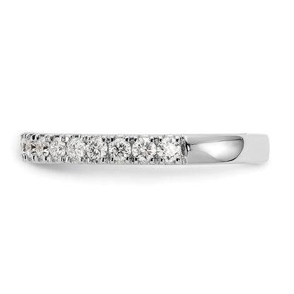 14K White Gold 1/2 carat Lab Grown Diamond VS/SI+ G+ Complete Wedding Band Ring