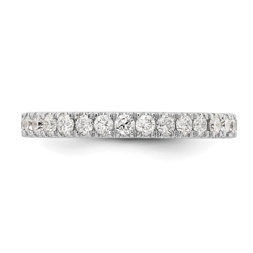 14K White Gold 1/2 carat Lab Grown Diamond VS/SI+ G+ Complete Wedding Band Ring