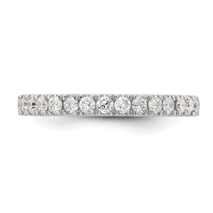 14K White Gold 1/2 carat Lab Grown Diamond VS/SI+ G+ Complete Wedding Band Ring
