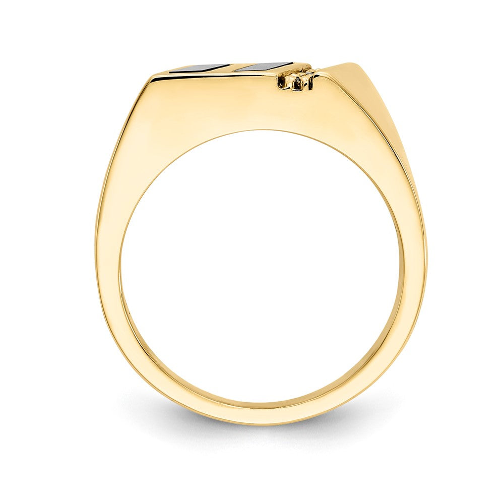 14k Yellow Gold AAA Diamond Ring