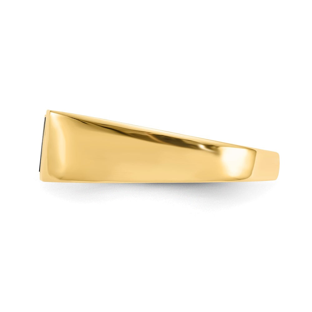 14k Yellow Gold AAA Diamond Ring