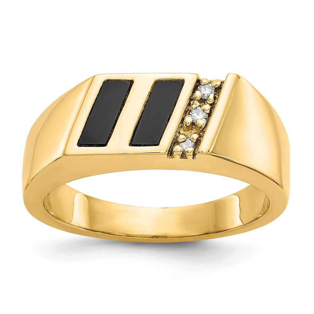 14k Yellow Gold AAA Diamond Ring