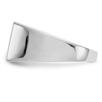 14K White Gold Diamond Mens Ring
