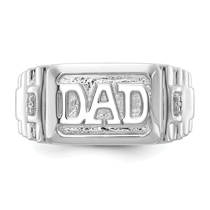 14K White Gold Aa Diamond Men'S Ring