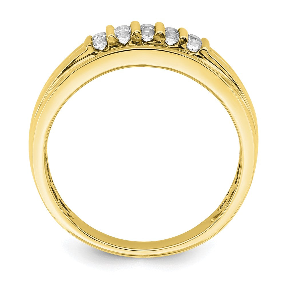 10k Yellow Gold 1/2 Ct. Lab Grown Diamond VS/SI+ G+ Complete Men's Ring