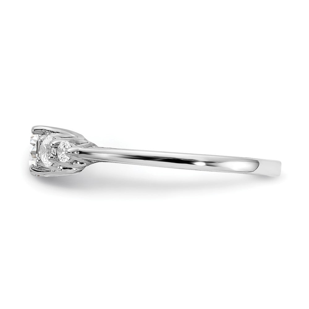 14K White Gold Diamond Eng Ring