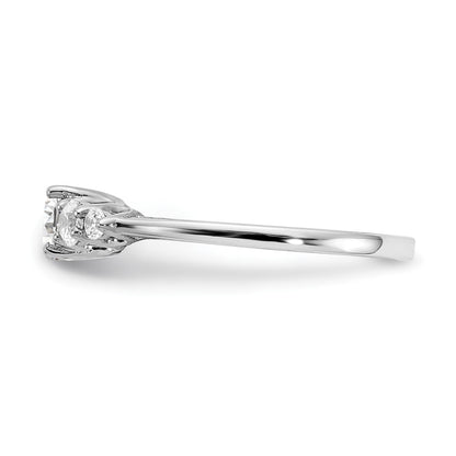 14K White Gold Diamond Eng Ring