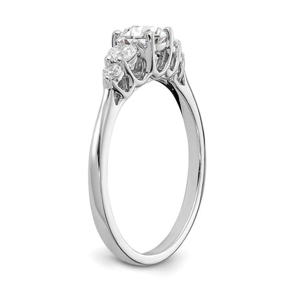 14K White Gold Diamond Eng Ring