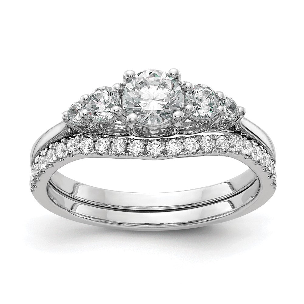 14K White Gold Diamond Eng Ring