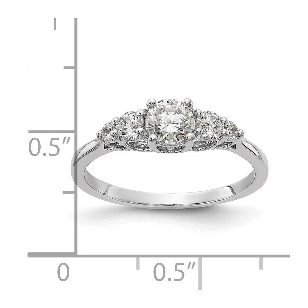 14K White Gold Diamond Eng Ring