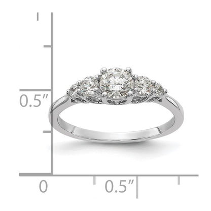 14K White Gold Diamond Eng Ring