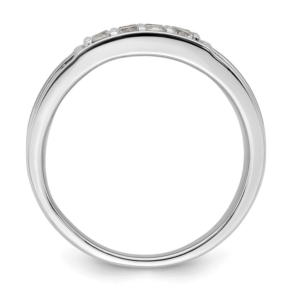 14k White Gold 1 1/2 Ct. Lab Grown Diamond VS/SI+ G+ Cluster Men's Ring