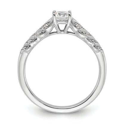 10K White Gold Lab Grown Diamond VS/SI+ G+ Engagement Ring