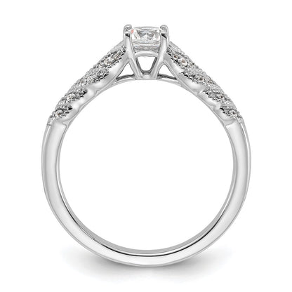 14K White Gold Lab Grown Diamond VS/SI+ G+ Engagement Ring