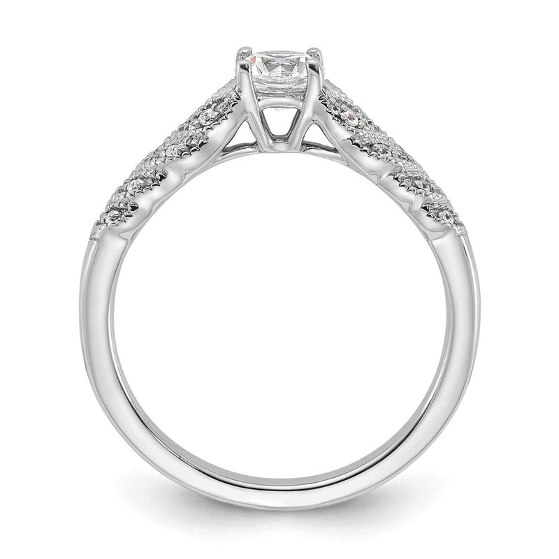 14K White Gold Lab Grown Diamond VS/SI+ G+ Engagement Ring