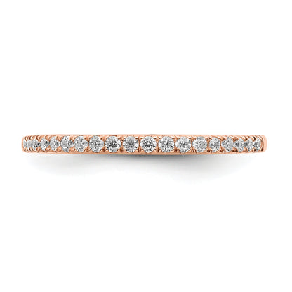 Pure Serenity 14k Rose Gold 1/6 Ct. Lab Grown Diamond VS/SI+ G+ Wedding Band Ring