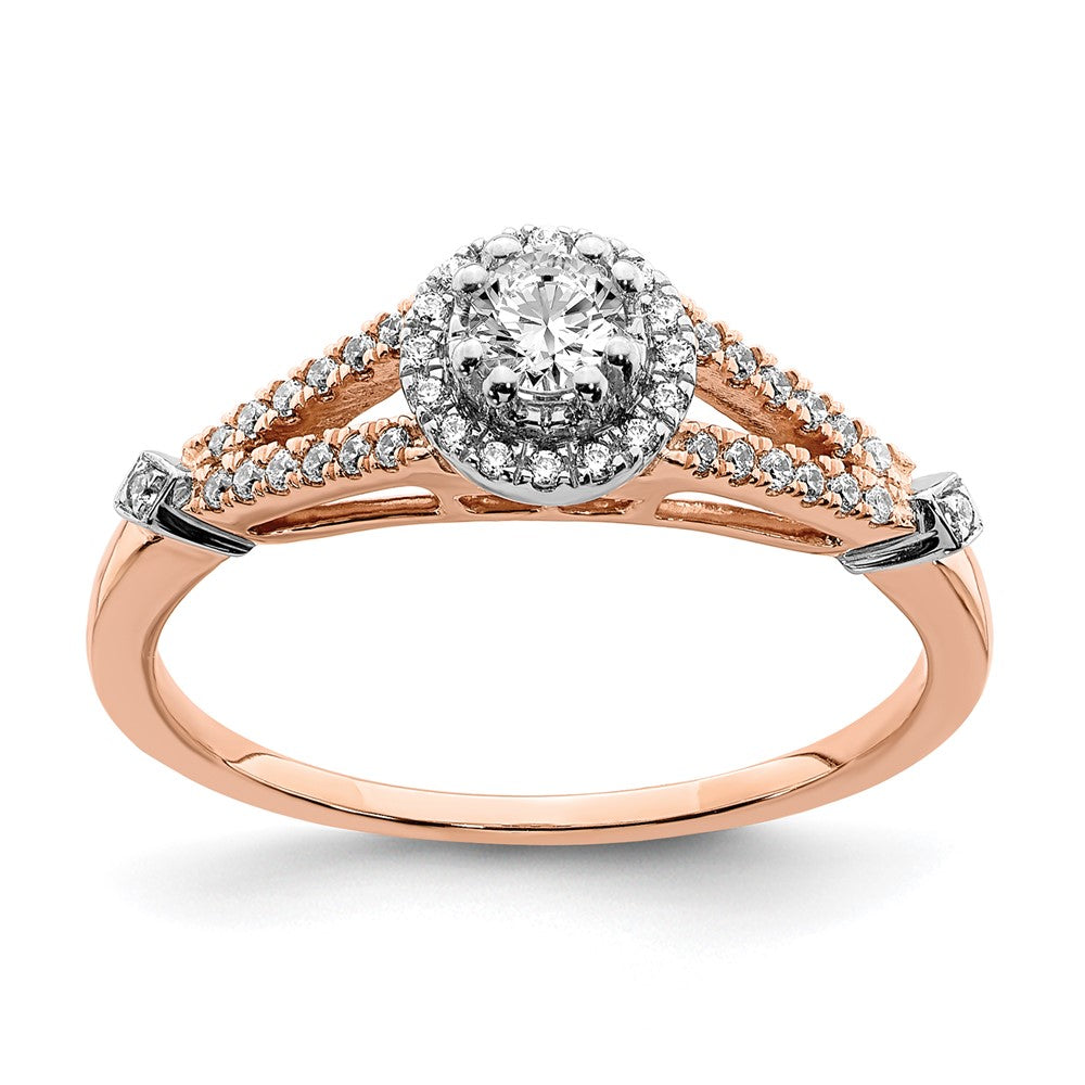 10K Rose Gold Wedding Set Use Rm6382B 0R & Rm6382E 036 0Raa
