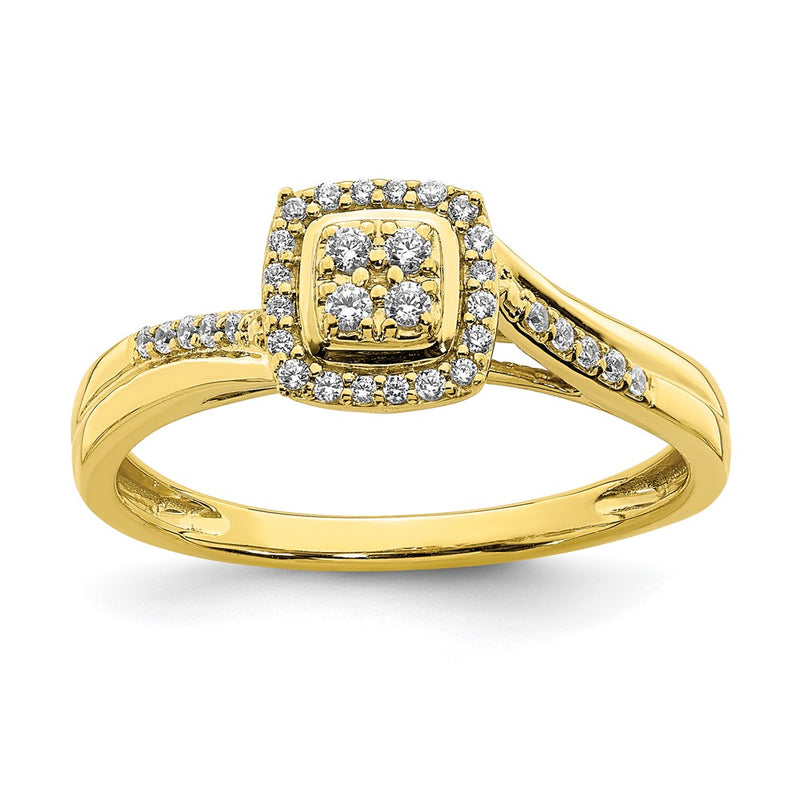 10K Yellow Gold Wedding Set Use Rm6386B 005 0Yaa & Rm6386E 016