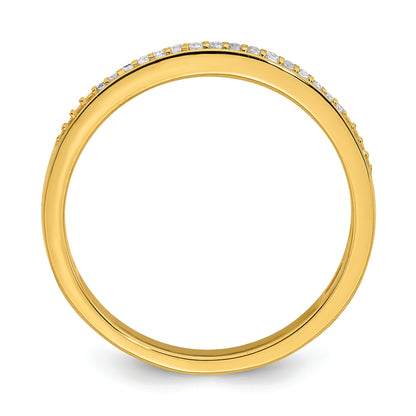 10K Yellow Gold 1/15 Carat Diamond Complete Wedding Band