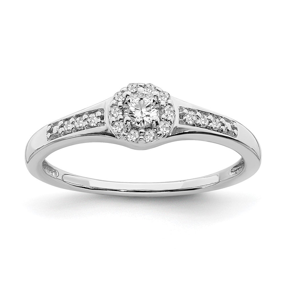 10K White Gold Wedding Set Use Rm6391B 0W & Rm6391E 021 0Waa