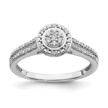 10K White Gold Wedding Set Use Rm6393B 006 0Waa & Rm6393E 016