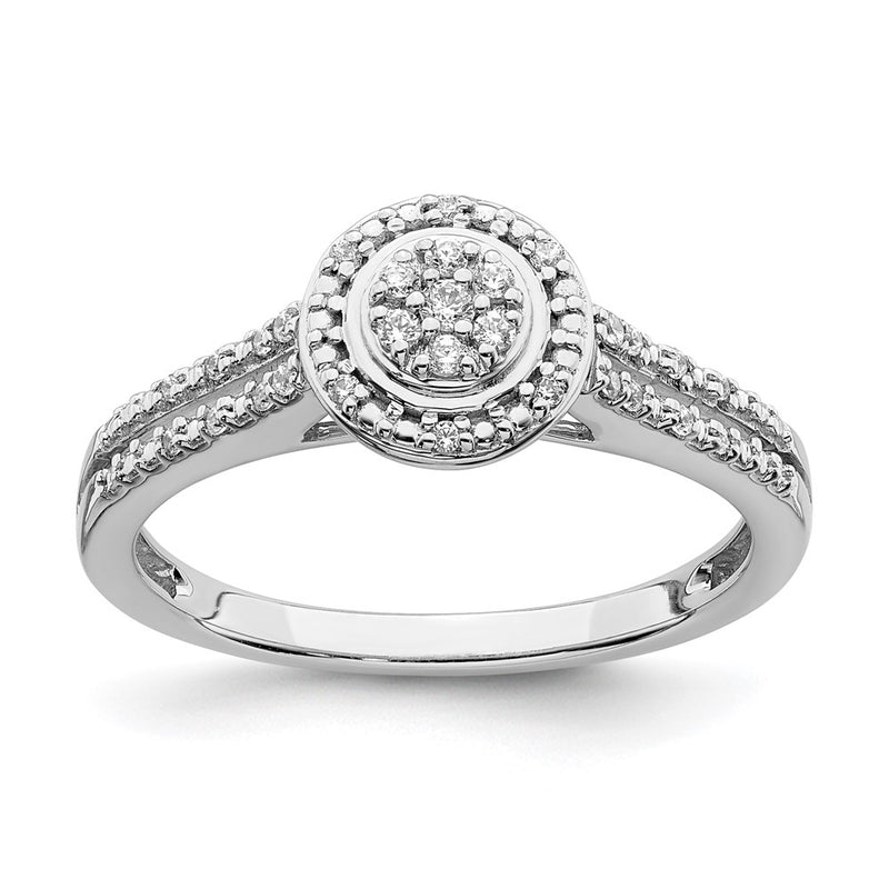10K White Gold Wedding Set Use Rm6393B 006 0Waa & Rm6393E 016
