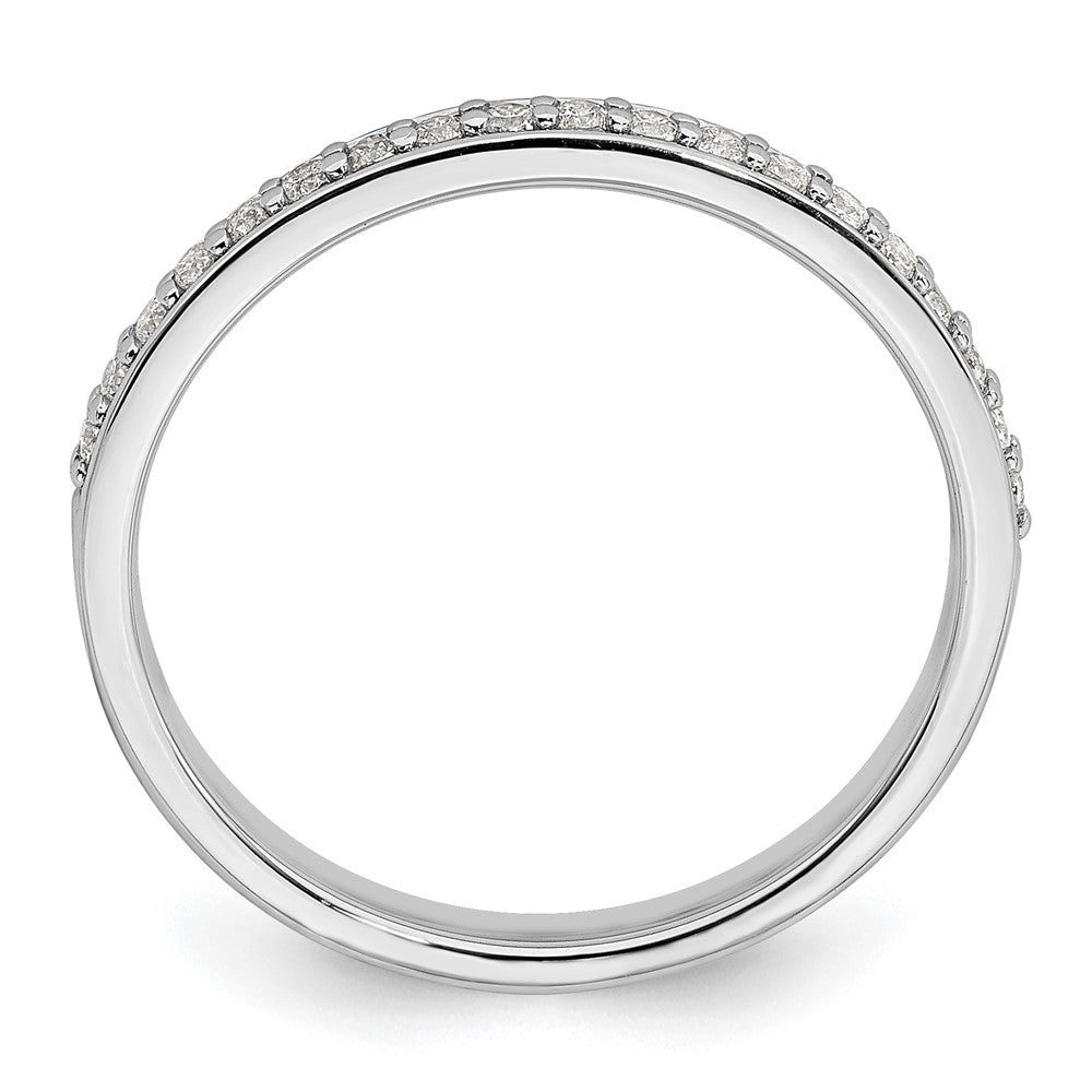 14k White Gold 1/5 Ct. Lab Grown Diamond VS/SI+ G+ Wedding Band Ring