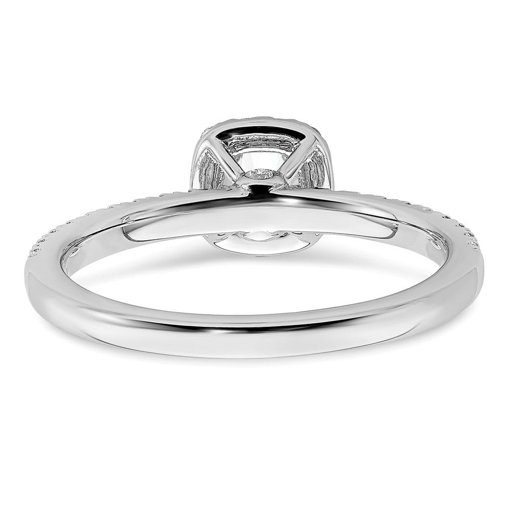 14K White Gold Eternal Promise Lab Grown VS/SI FGH Diamond Halo Ring