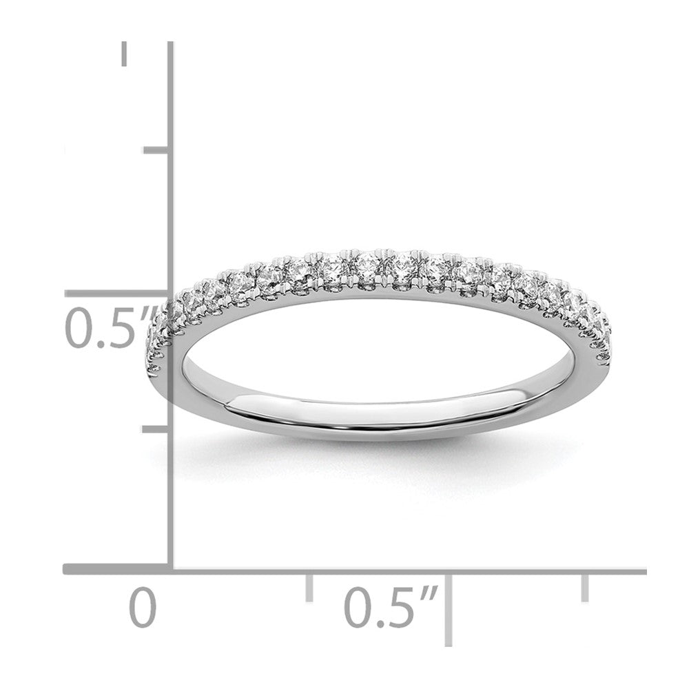 14k White Gold 1/4 Ct. Lab Grown Diamond VS/SI+ G+ Wedding Band Ring