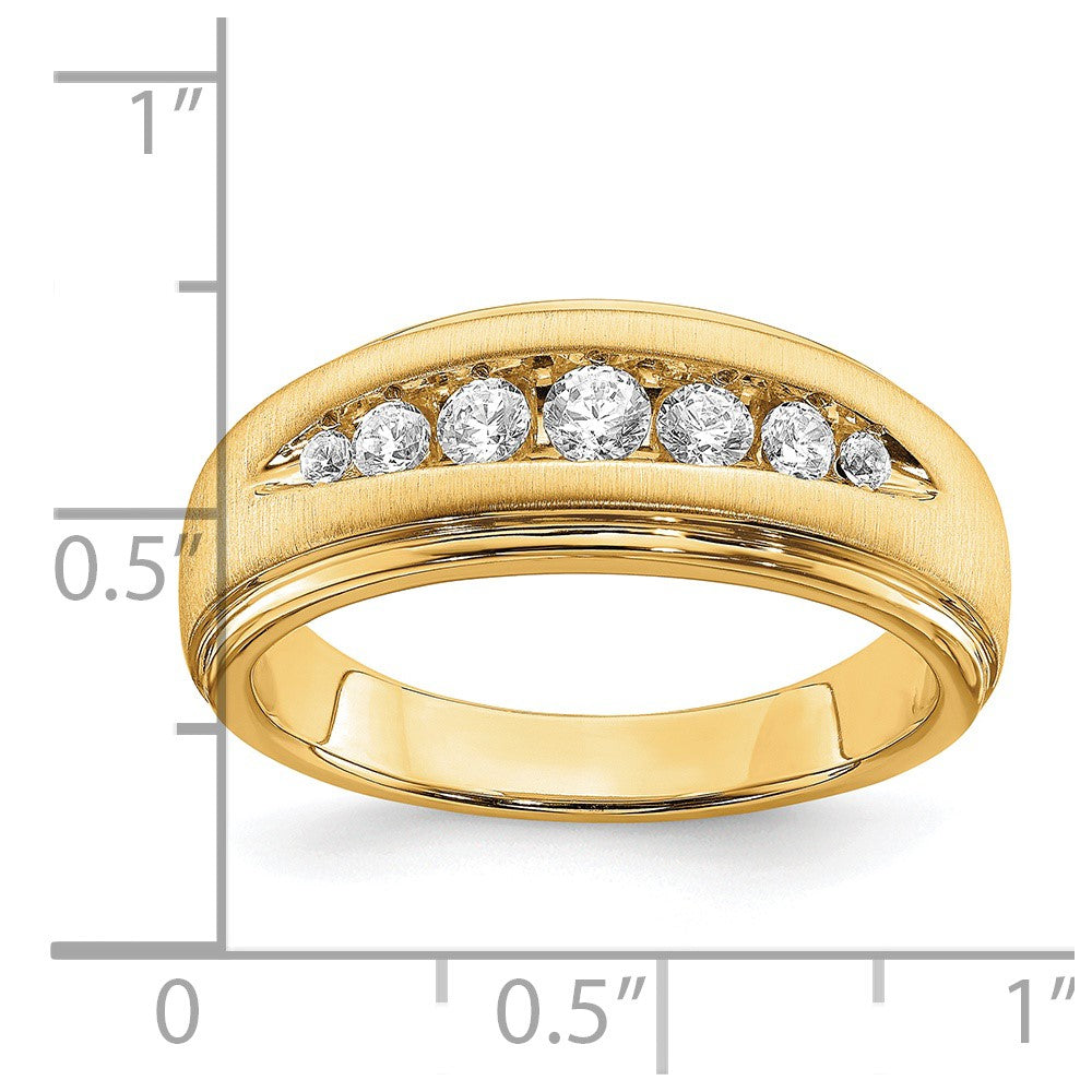 10k Yellow Gold Lab Grown Diamond, VS/SI+ G+ Men's Ring