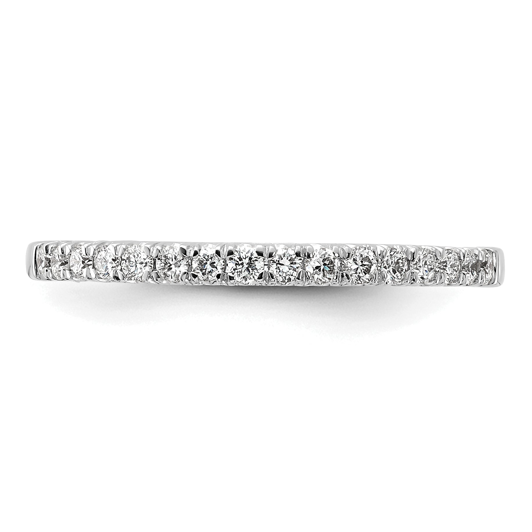 14k White Gold 1/4 Ct. Lab Grown Diamond VS/SI+ G+ Wedding Band Ring