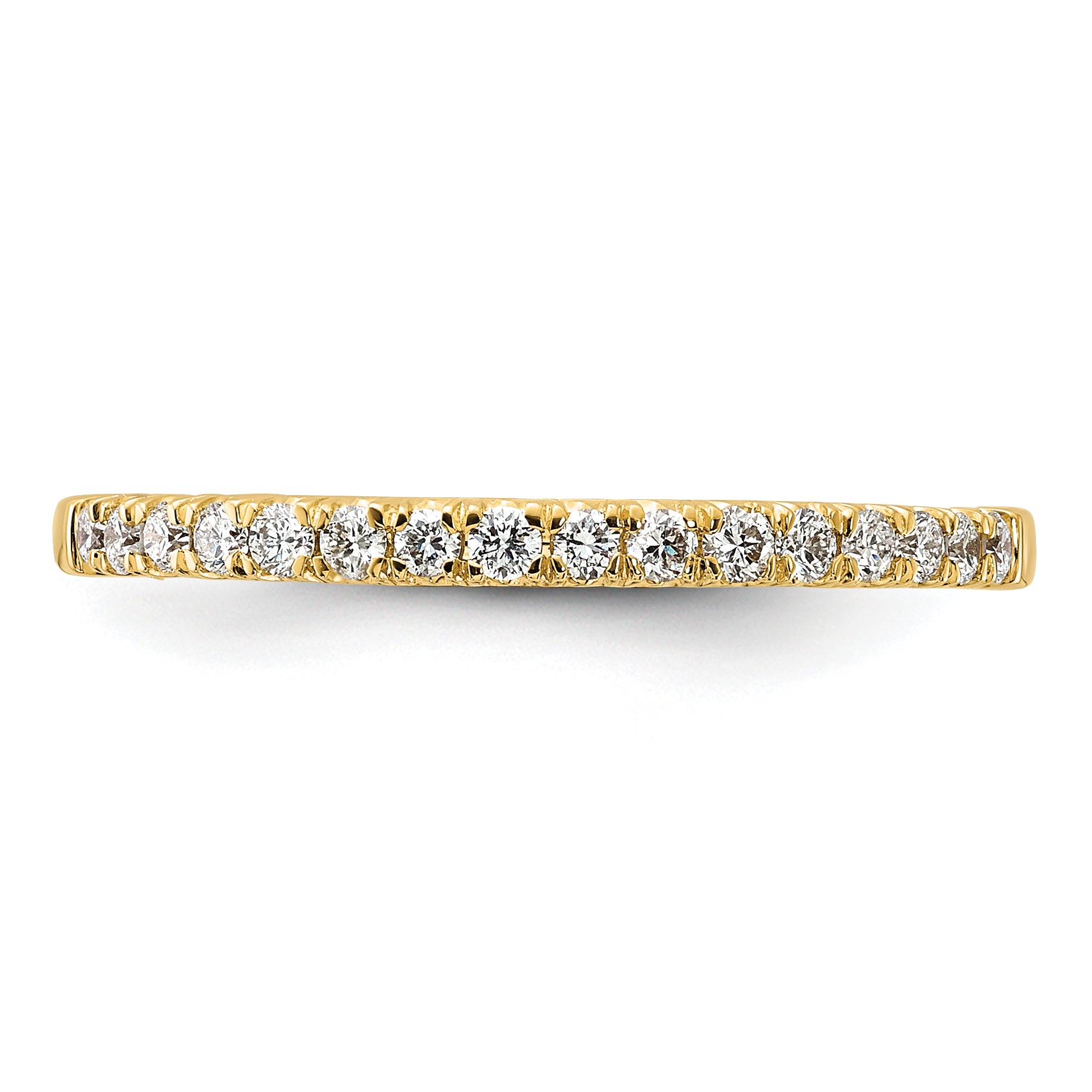 14k Yellow Gold 1/4 Ct. Lab Grown Diamond VS/SI+ G+ Wedding Band Ring