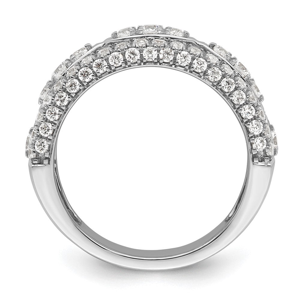 14k White Gold 1 1/5 Ct. Lab Grown Diamond VS/SI+ G+ Fashion Ring