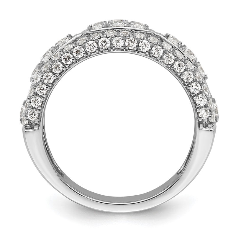 14k White Gold 1 1/5 Ct. Lab Grown Diamond VS/SI+ G+ Fashion Ring