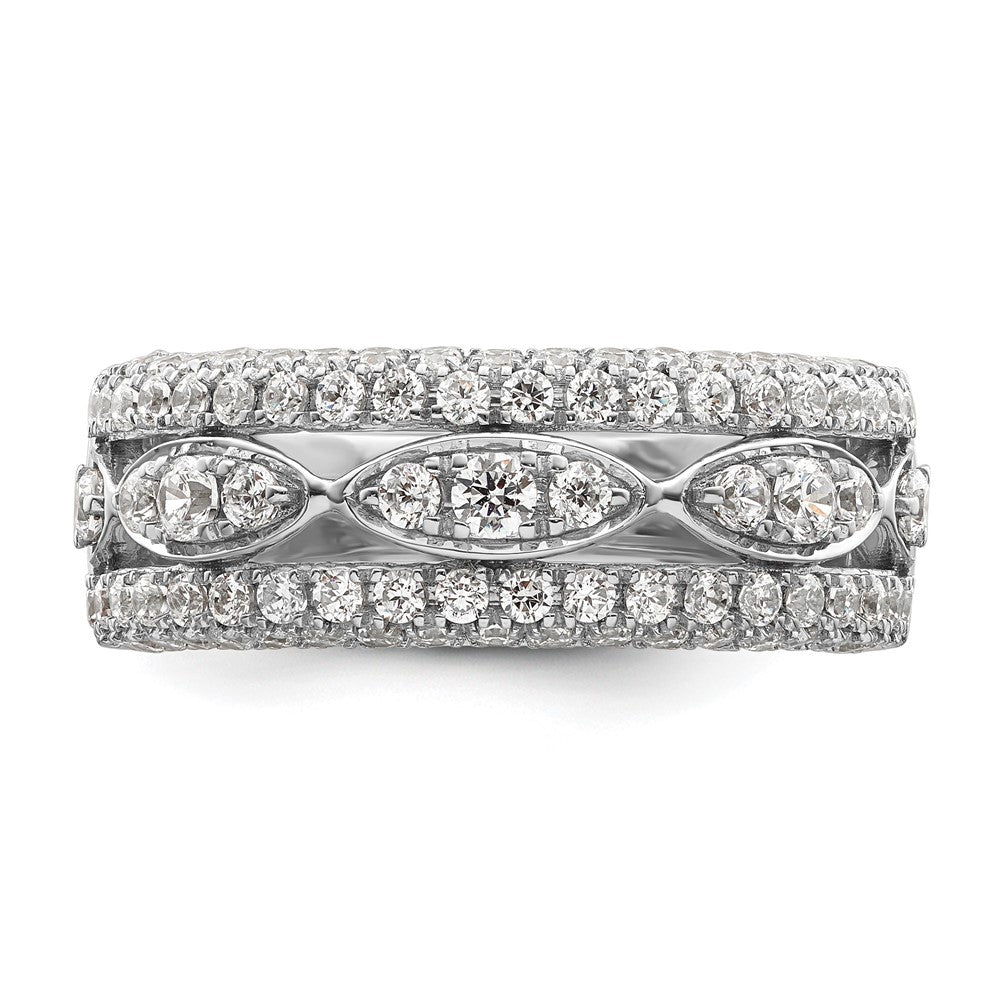 14k White Gold 1 1/5 Ct. Lab Grown Diamond VS/SI+ G+ Fashion Ring