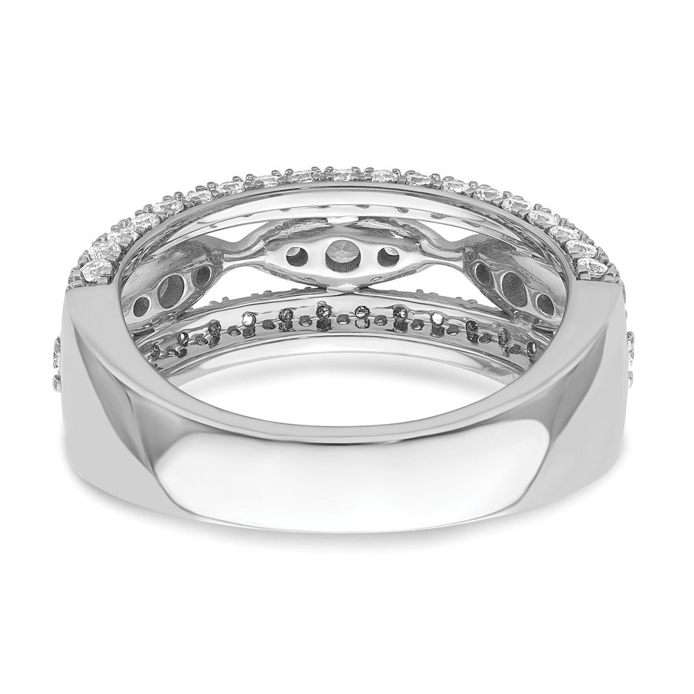 14k White Gold 1 1/5 Ct. Lab Grown Diamond VS/SI+ G+ Fashion Ring