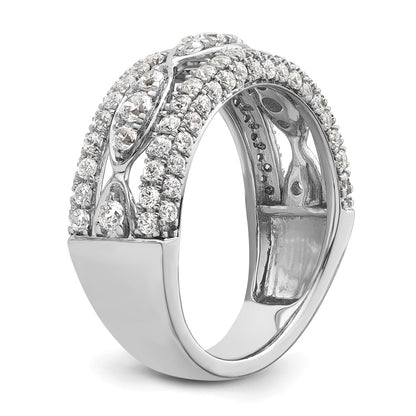 14k White Gold 1 1/5 Ct. Lab Grown Diamond VS/SI+ G+ Fashion Ring