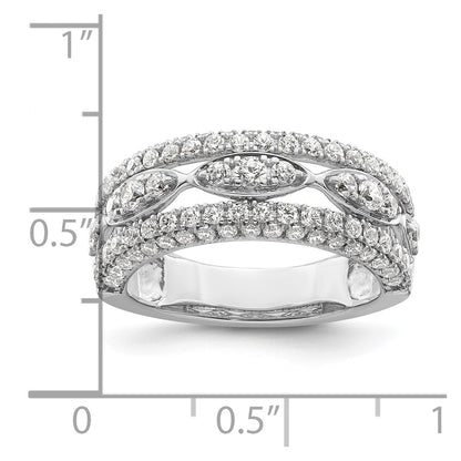 14k White Gold 1 1/5 Ct. Lab Grown Diamond VS/SI+ G+ Fashion Ring