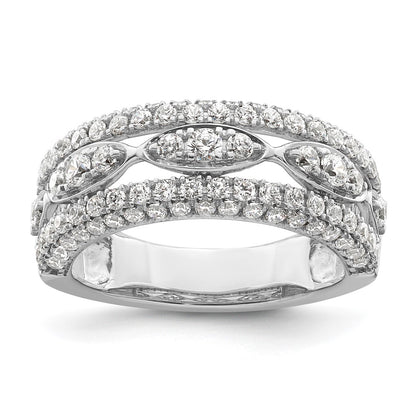 14k White Gold 1 1/5 Ct. Lab Grown Diamond VS/SI+ G+ Fashion Ring