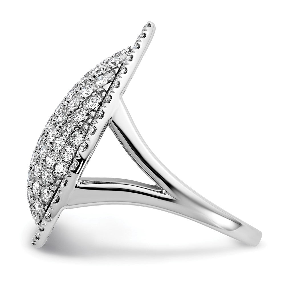14K White Gold 2 Carat Lab Grown Diamond Vs/Si+ G+ Complete Fashion Ring